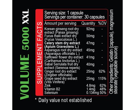 Mejora de la erección Volumen 5000 XXL 30 cápsulas Envío gratis sex shop