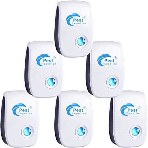 Ultrasonic Pest Repeller 6 Pack Plug In Insect Repeller Electronic