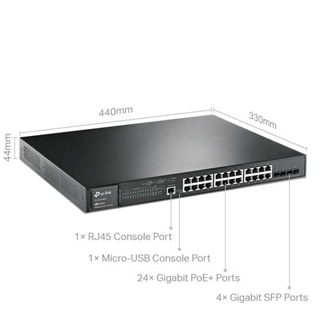 TL SG3428MP JetStream 28 Port Gigabit L2 Managed Switch With 24 Port