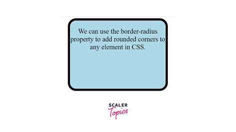 How To Make Rounded Corner Using Css Scaler Topics