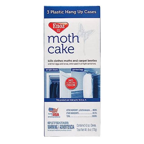 Enoz Moth Cake 3 Pack 1 Kills Clothes Moths Carpet