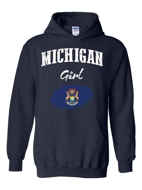 Unisex Michigan Girl Hoodie Sweatshirt - Walmart.com - Walmart.com