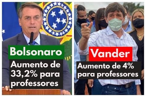 Bolsonaro libera aumento de 33 a professores mas Vander só da 4 em