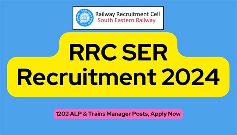 RRC SER Recruitment 2024 1202 ALP Trains Manager Posts Apply Now