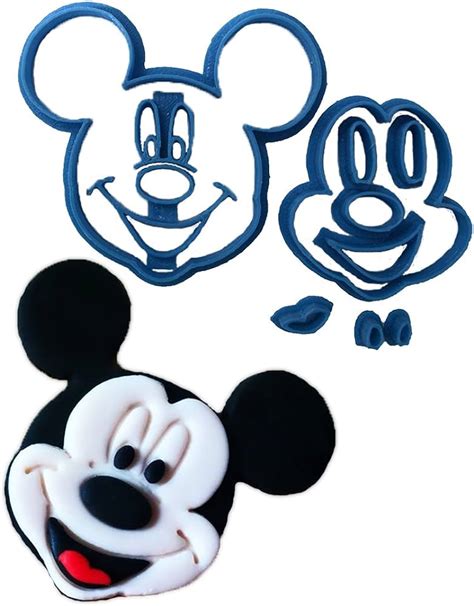 Cuticuter Mickey Face Fondant Cutter Blue X X Cm Amazon Co