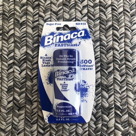 Binaca Fast Blast Breath Spray Peppermint 05floz Instant Breath