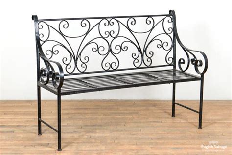 Newly Made Wrought Iron Garden Bench