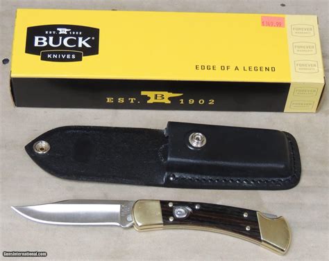 Buck 110 Hunter Folding Auto Knife & Sheath NEW