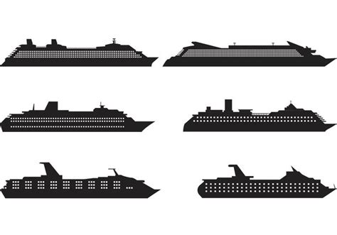 Cruise Liner Silhouette Vectors - Download Free Vector Art, Stock ...