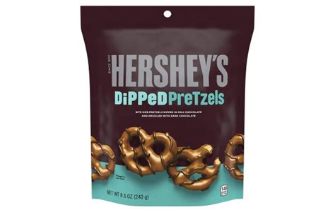 Hershey S Dipped Pretzels Milk Chocolate And Dark Chocolate