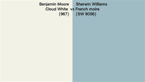 Benjamin Moore Cloud White Vs Sherwin Williams French Moire Sw