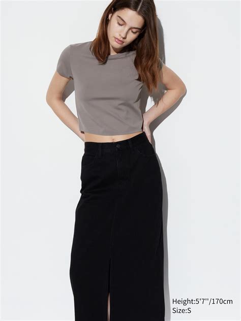 Ultra Stretch Airism Cropped T Shirt Uniqlo Us