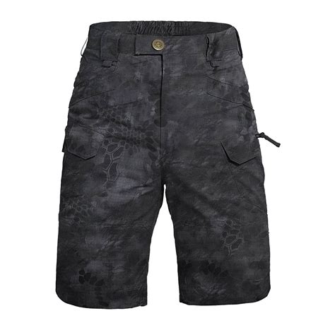 Ydkzymd Black Men S Camo Cargo Shorts Breathable Tactical With Zipper