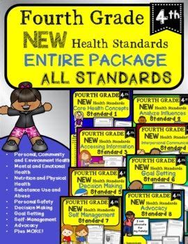 The Fourth Grade New Health Standards Package For Students With All