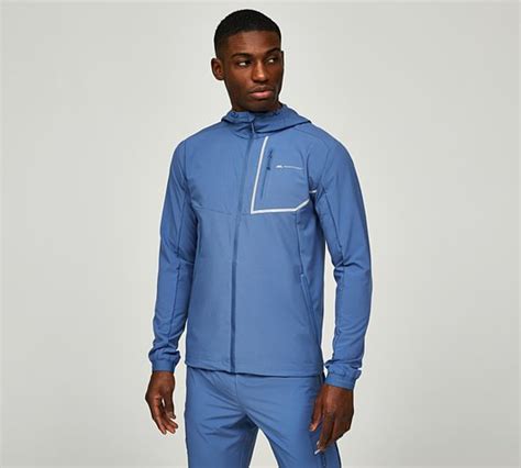 Monterrain Ramble Woven Running Jacket Blue Horizon Footasylum