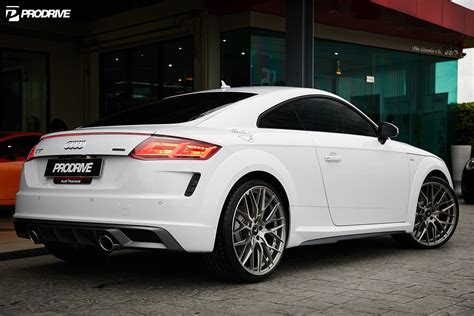 Audi Tt S White With Vorsteiner V Ff Aftermarket Wheels Wheel Front