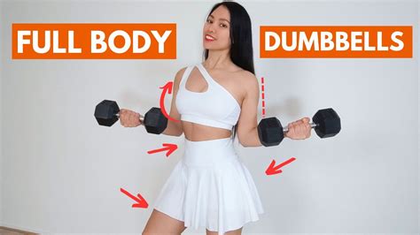 Get Your Dream Body In 30 Days Full Body Sculpt With Dumbbells Chest Abs Booty Legs Youtube