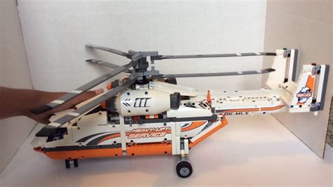 Lego Technic Heavy Lift Helicopter Review Youtube