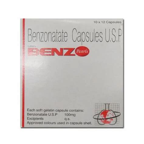 Benzonatate Capsules 100mg Lupin 10x12 Capsule At 90 Stripe In Nagpur