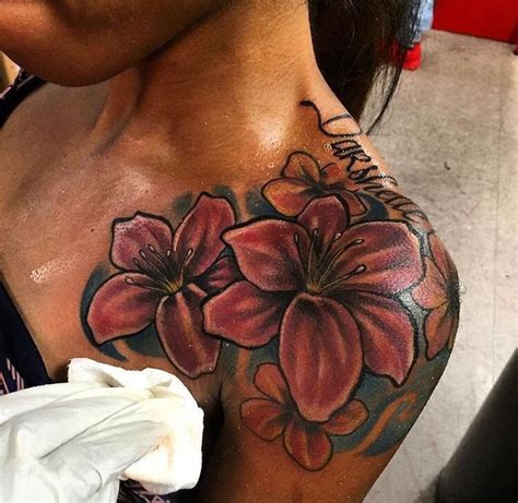 Tatts Lulliyah01 In 2020 Girl Shoulder Tattoos Dark Skin Tattoo