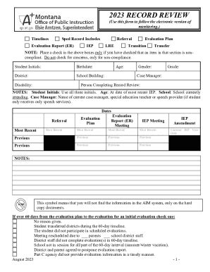 Fillable Online Opi Mt Use This Form To Follow The Electronic Version