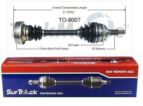 Cv Axle Shaft For Toyota L Fwd Lexus Es Front Left Right Surtrack