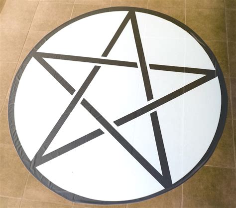 Pentagram Wiccan Ritual Circle Cloth - Etsy