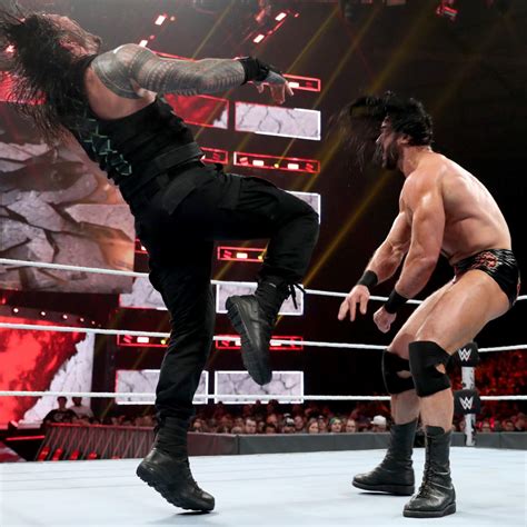 Stomping Grounds 2019 Drew McIntyre Vs Roman Reigns WWE Photo