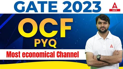 Gate Ocf Pyq Most Economical Channel By Rudra Sir Youtube