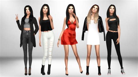 The Sims 4 Cc — Immortalsims Madison Beer Look Book 1