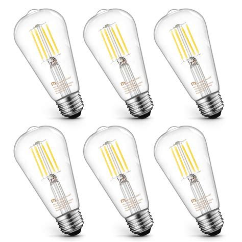 Mastery Mart Led Edison Bulbs St St Dimmable E Watt