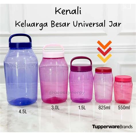 Tupperware Airtight Universal Jar 325ML 550ML 825ML 1 5L 3L 4