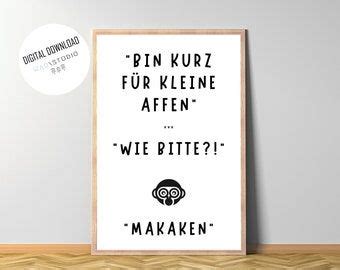 Poster Set Badezimmer Bin kurz für kleine Affen Lustige Bad Wanddeko