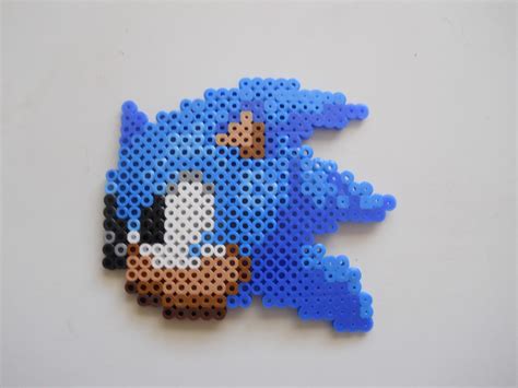 Sonic The Hedgehog Sonic Perler Bead Pixel Art Manminchurch Se