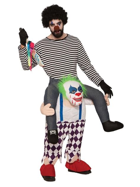 Adult Ride-A- Evil Clown Costume - PartyBell.com | Clown costume, Evil ...