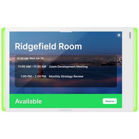 Crestron 7 Room Scheduling Touchscreen Tss 770 Z W S Lb Kit Bandh