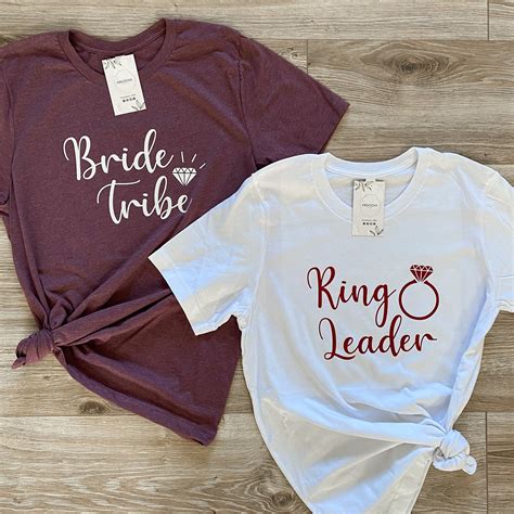 Ring Leader And Bride Tribe Bachelorette Party T Shirt Simple Etsy