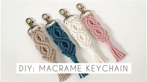 Diy Macrame Keychain Tutorial Intermediate Macrame How To Make