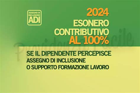 Esonero Contributivo Dipendenti 2024 8000 Anno Per 24 Mesi