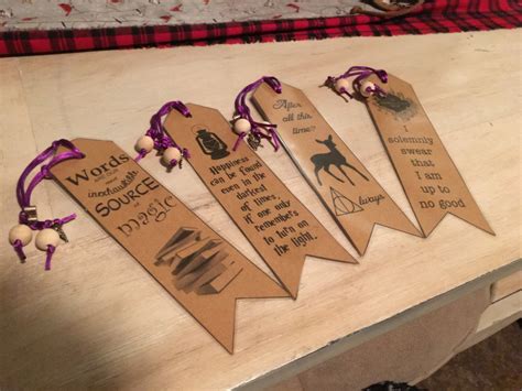 Harry Potter Printable Bookmarks from inSightGraphicDesign on Etsy Studio