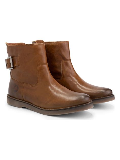 TRAVELIN Leren Boots Louargat Lichtbruin Goedkoop Kopen Limango