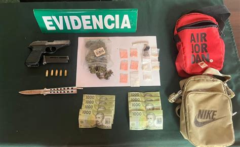 Sorprenden A Dos Sujetos Con Drogas Armas Y Municiones En Re Aca Alto