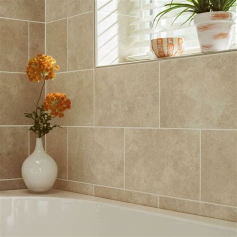 Riverine Beige Stone Effect Wall Tiles Bathroom Wall Tile Beige Tile Bathroom Stone Tile