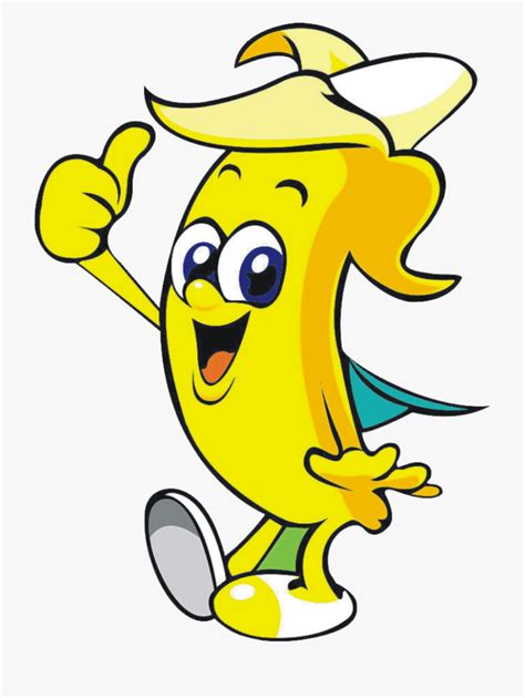 Personaje Del Grupo Banana Adventure Vector De Mascota De Dibujos Hot