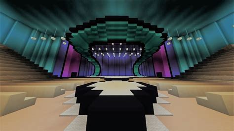 R J Auditorium A Minecraft Concert Arena Youtube