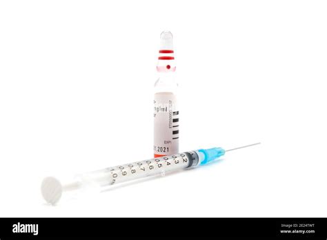 Medical Syringe And Needle For Hypodermic Injection The Syringes And