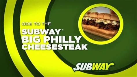 Subway TV Spot, 'Ode to the Big Philly Cheesesteak' - iSpot.tv