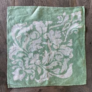 Teal Linen Napkins Stamperia Bertozzi Beatrice Napkins All Ra