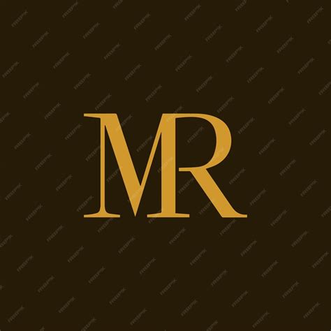 Premium Vector Mr Monogram Logo Vector