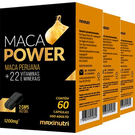 Kit Maca Power Vitaminas E Minerais C Psulas Maxinutri Submarino